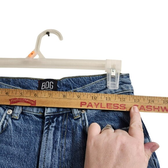 BDG Womens 26 High-Waisted Comfort Stretch Flare Jeans Blue Stretch Ankle Length - Picture 10 of 16